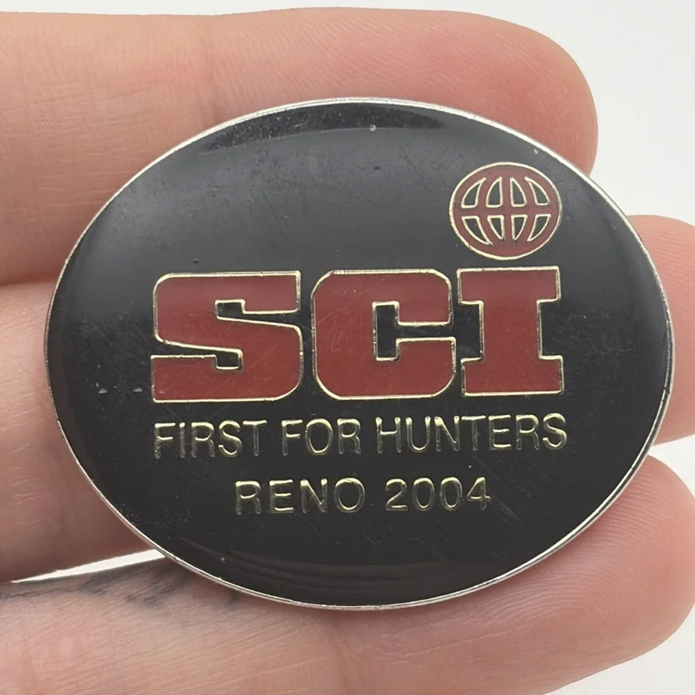 SCI Safari Club International First For Hunters Reno 2004 Lapel Hat Pin